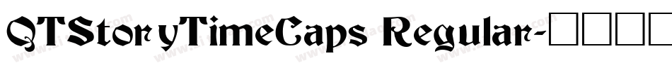 QTStoryTimeCaps Regular字体转换
